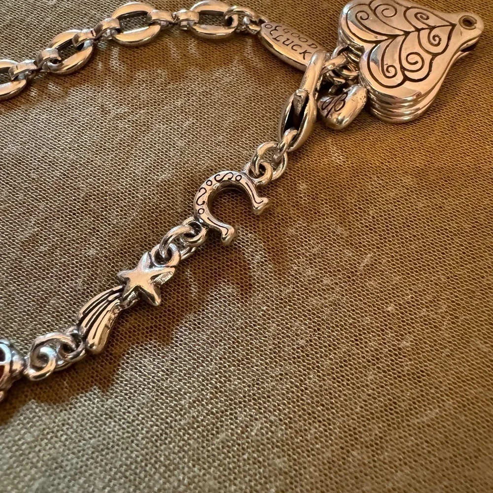 BRIGHTON Lucky Clover Bracelet Ladybug Horse Shoe Shooting Star Good Luck New - Picture 13 of 17